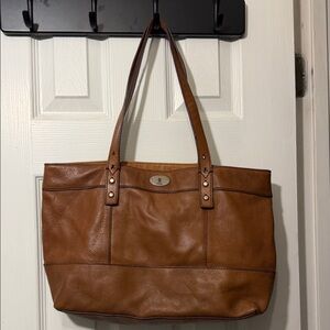 Fossil Tan Leather Handbag